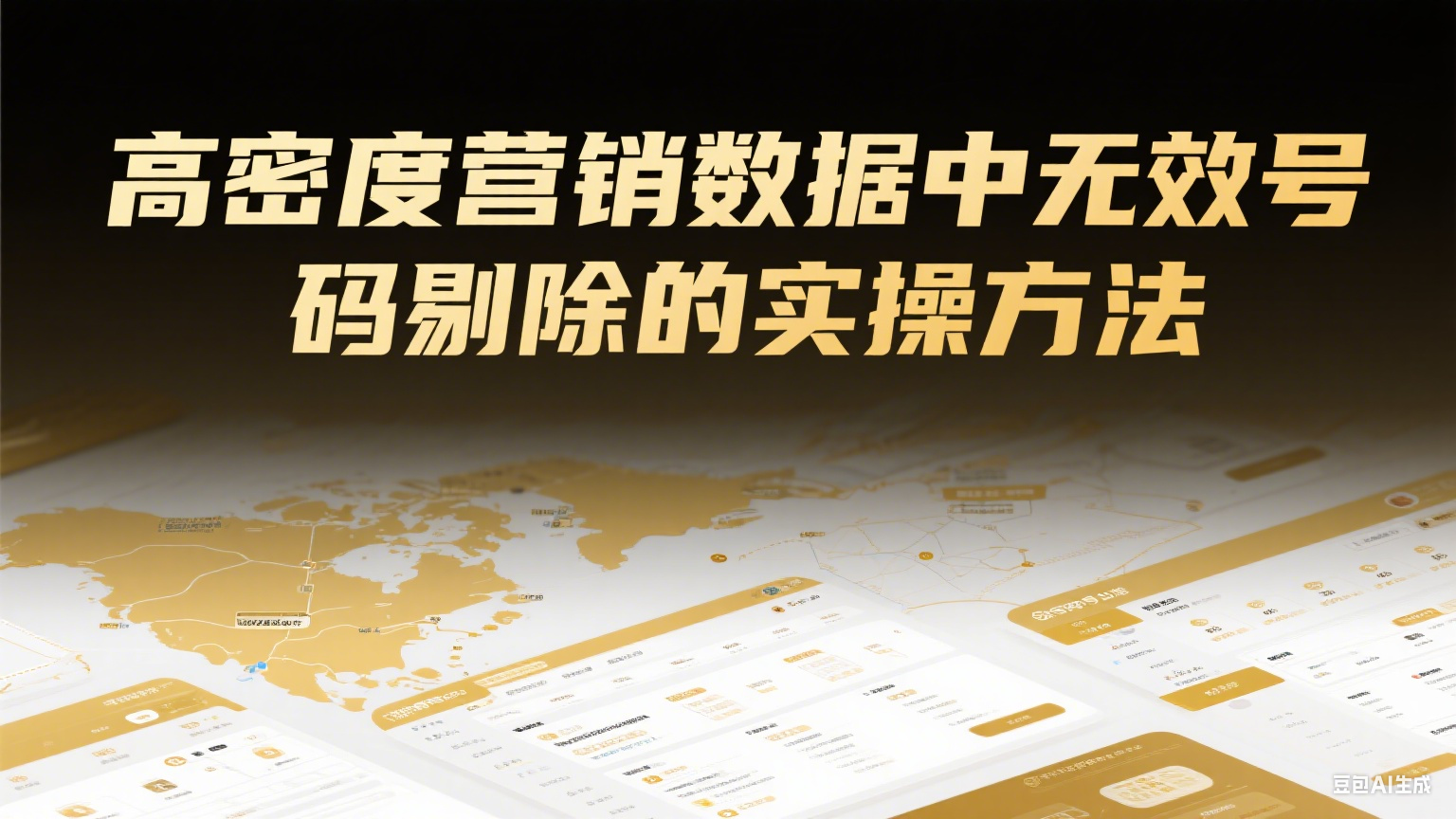 高密度营销数据中无效号码剔除的实操方法