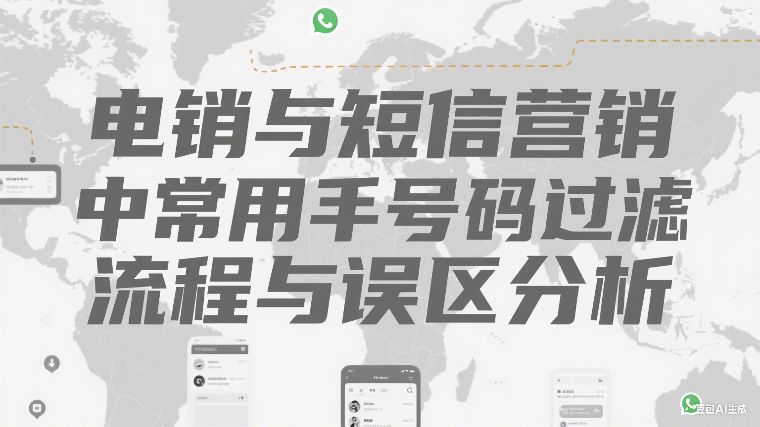 电销与短信营销中常用号码过滤流程与误区分析