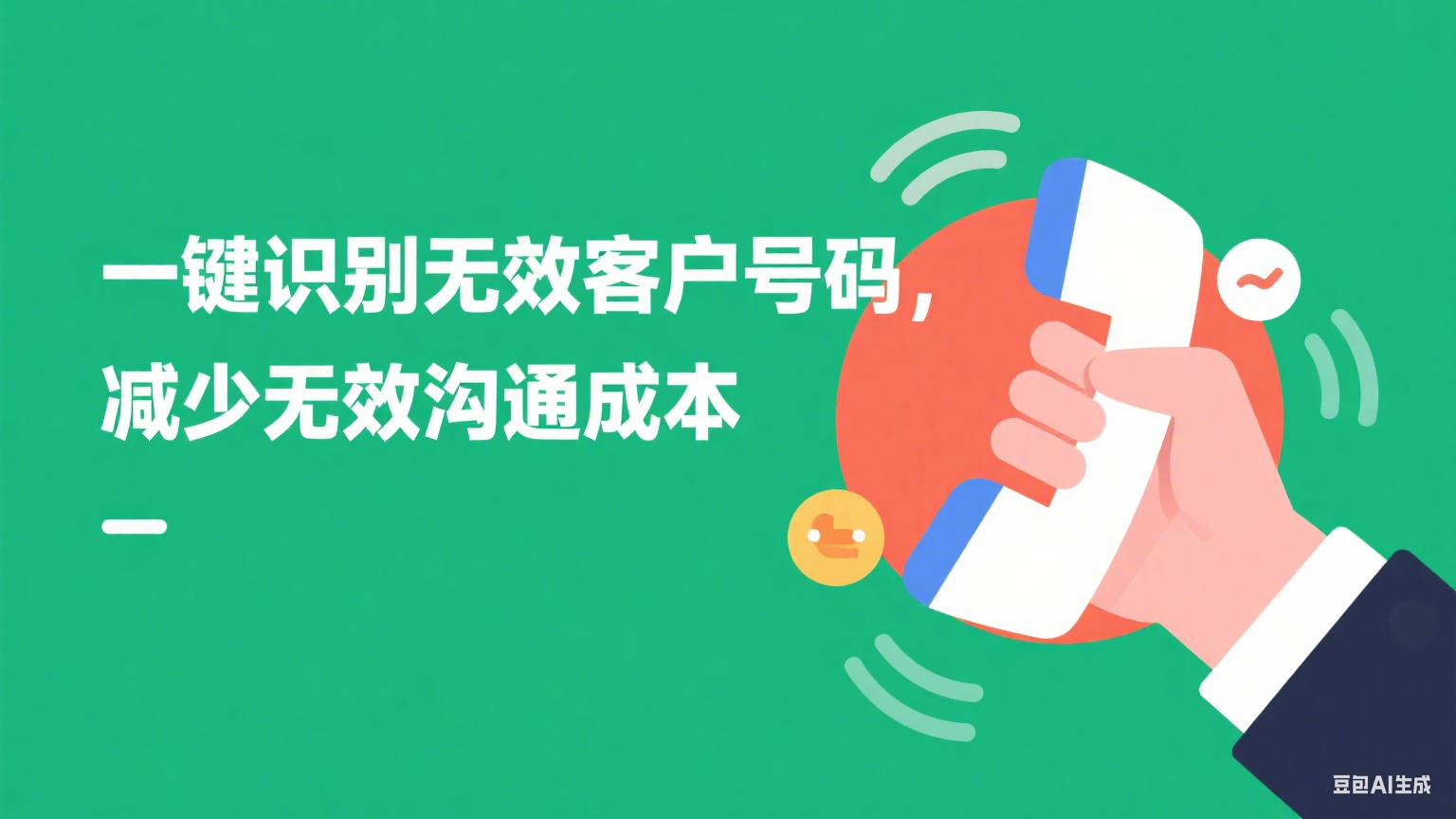 一键识别无效客户号码，减少无效沟通成本