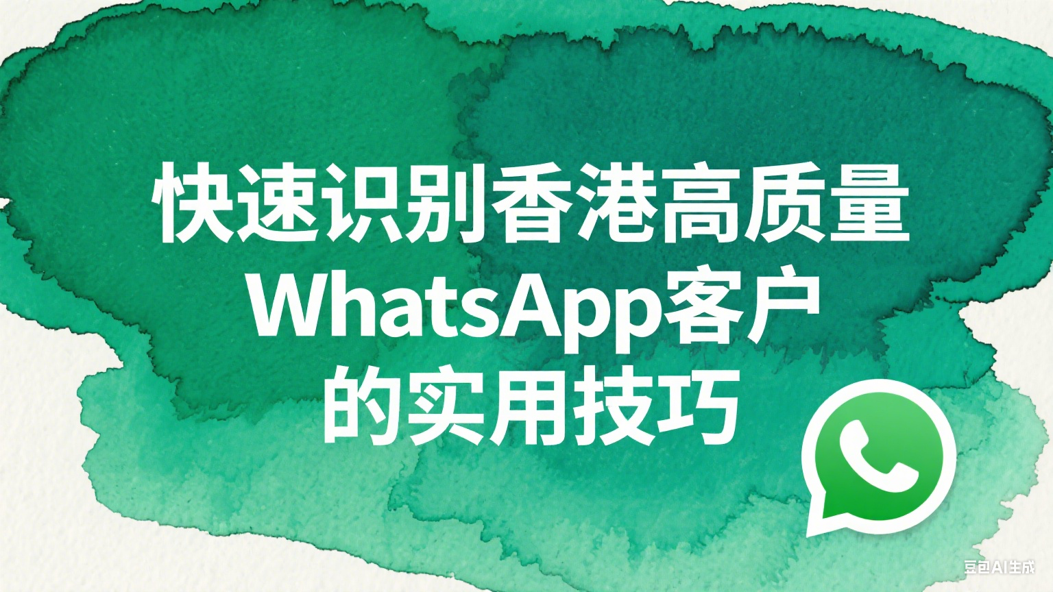 快速识别香港高质量WhatsApp客户的实用技巧 - 提升营销转化