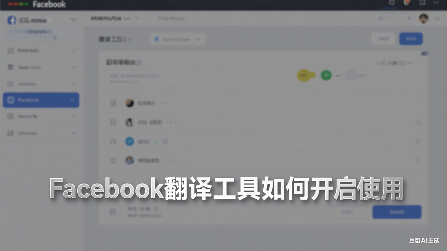 Facebook翻译工具如何开启使用 - 提升跨语言沟通效率
