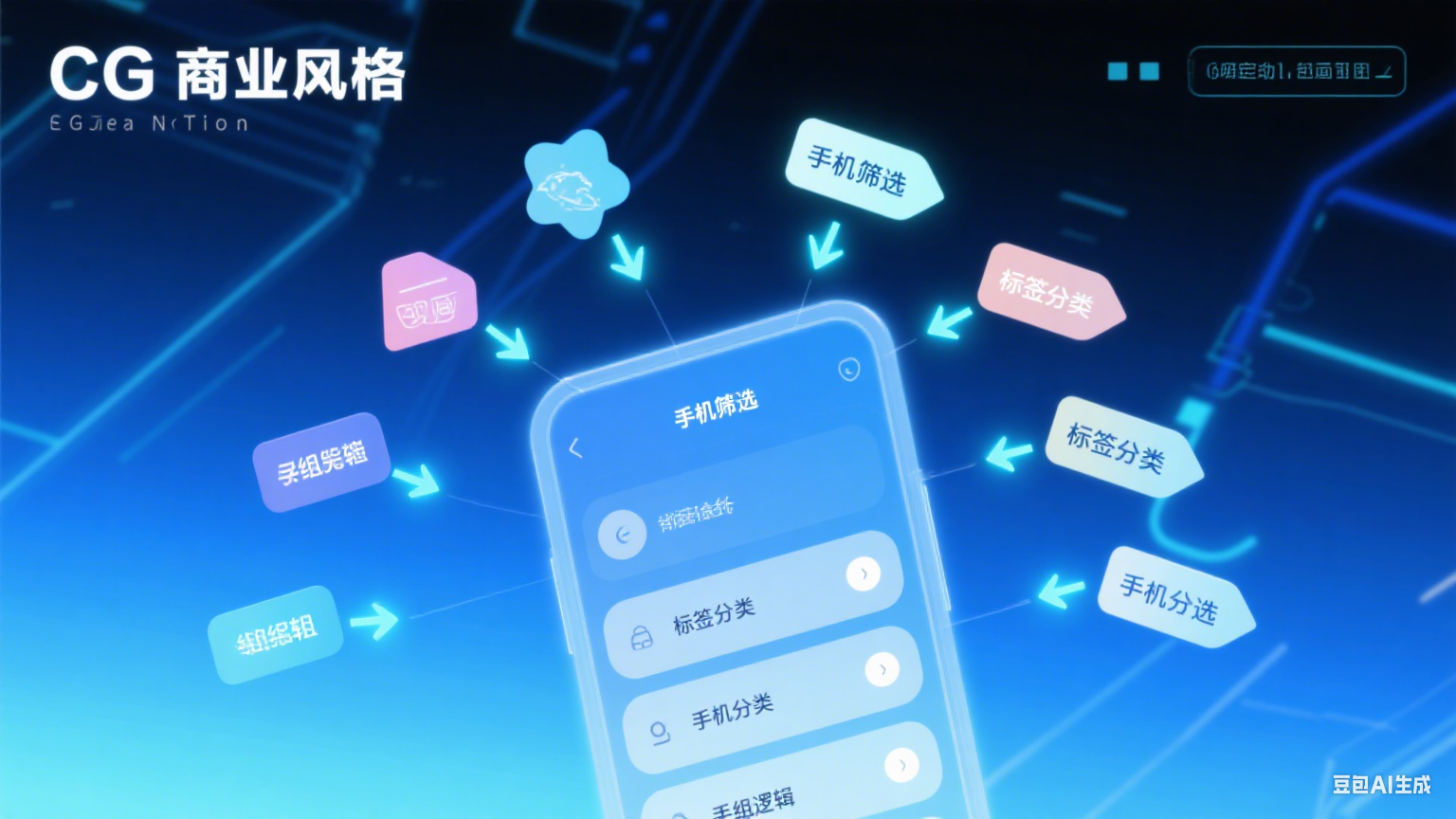  手机号筛选中的标签分类与分组逻辑详解